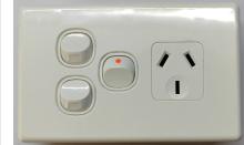 Highline Single Power Point with 2 Extra Switch 10 Amp - White - SGPO1XX