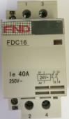 2 Pole 40amp Modular Contactor 24v Coil - 2 x Normally Open