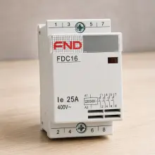 4 Pole 25amp Modular Contactor 240v Coil - 4x Normally Open