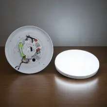 30w LED Emergency Oyster Fitting 6000K DAYLIGHT - HIGHLINE SP1001/DL/EM
