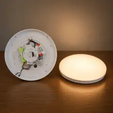 30w LED Emergency Oyster Fitting 3000K WARM WHITE - HIGHLINE SP1001/WW/EM