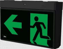 HIGHLINE Universal Wall &amp; Ceiling Mount LED Exit Sign *BLACK* - SP2001BK