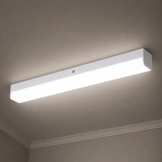 20w 2 FOOT SLIM DIFFUSED BATTEN TRI-COLOUR 80mm WIDE With Microwave Sensor - HIGHLINE SP210SLIM-80/SEN
