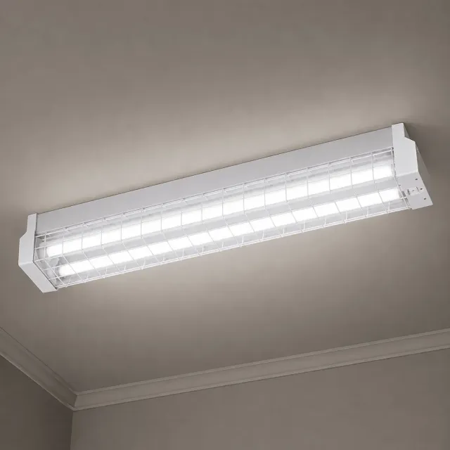 2 FOOT - 2 x 9w WIREGUARD LED Emergency Batten - SP210WGEM
