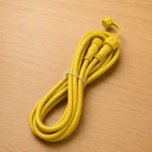 3 Metre Male to Female Moulded 2.5mm² Leads, Yellow For Highline 24v Battens - SP24V-MF-3M