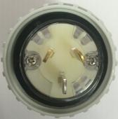 Highline 3 Pin 10amp FLAT Straight Plug IP66 - Single Phase - Impact and Chemical Resistant