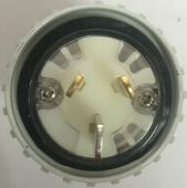 Highline 3 Pin 15amp FLAT Straight Plug IP66 - Single Phase - Impact and Chemical Resistant