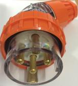 Highline 4 Pin 32amp Round Angled Plug IP66 - Three Phase - Impact and Chemical Resistant