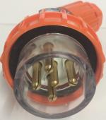 Highline 5 Pin 20amp Round Angled Plug IP66 - Three Phase - Impact and Chemical Resistant