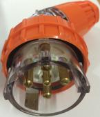 Highline 5 Pin 40amp Round Angled Plug IP66 - Three Phase - Impact and Chemical Resistant