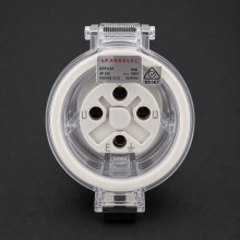 SPF410 - Highline 4 Pin 10amp Female Extension Socket IP66 - Three Phase - Impact And Chemical Resistant