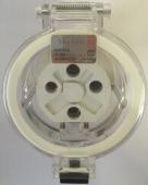 Highline 4 Pin 20amp Female Extension Socket IP66 - Three Phase - Impact And Chemical Resistant