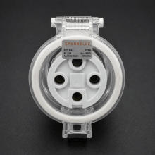 Highline 4 Pin 32amp Female Extension Socket IP66 - Three Phase - Impact And Chemical Resistant