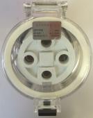 Highline 4 Pin 40amp Female Extension Socket IP66 - Three Phase - Impact And Chemical Resistant