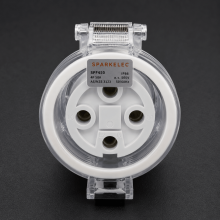 Highline 4 Pin 50amp Female Extension Socket IP66 - Three Phase - Impact And Chemical Resistant