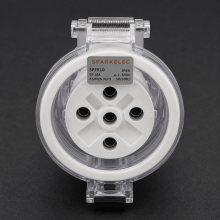 Highline 5 Pin 10amp Female Extension Socket IP66 - Three Phase - Impact And Chemical Resistant