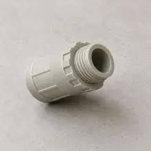 25mm Plain to Screw Adapter Grey - SPS25