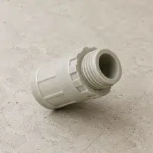40mm Plain to Screw Adapter Grey