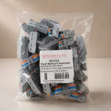 Highline 2 Pin - Dual Splice Connectors - 50 Pack - SSC2/2
