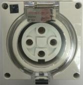 Highline 4 Pin 32amp Female Socket Outlet IP66 - THREE Phase - Impact And Chemical Resistant