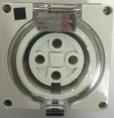 Highline 4 Pin 50amp Female Socket Outlet IP66 - THREE Phase - Impact And Chemical Resistant
