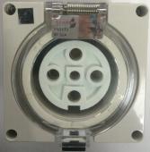 Highline 5 Pin 32amp Female Socket Outlet IP66 - THREE Phase - Impact And Chemical Resistant