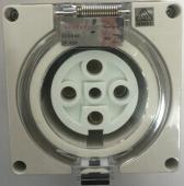 Highline 5 Pin 40amp Female Socket Outlet IP66 - THREE Phase - Impact And Chemical Resistant