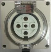 Highline 5 Pin 50amp Female Socket Outlet IP66 - THREE Phase - Impact And Chemical Resistant