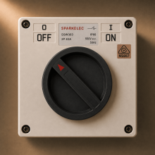 Highline 3 Pole 63amp 500v Surface Switch IP66 Rated