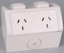 Highline Double Weatherproof Power Point 10amp IP53 SWGP02