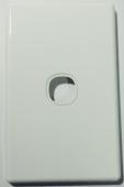 1 Gang Slimline Switch Plate White - 5 Years Replacement Warranty
