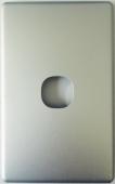 1 Gang Matt Silver Cover For Slimline Switch OR Plate - SWS1S/SC