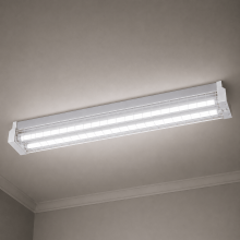 4 FOOT - 2 x 18w WIREGUARD LED Emergency Batten - SP220WGEM