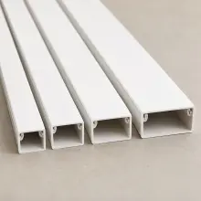 25mm x 25mm White Cable Duct 4 Metre Length - CD2525