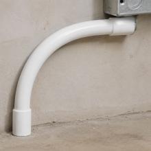 20mm NBN Conduit Bend 26.5mm Inner Diameter 90 Degree SWEEP BEND WHITE - NBNLSB20WHSHORT,NBNCOMB25-90